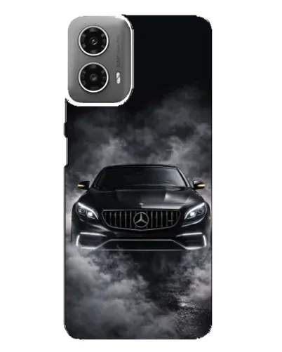 Чехол для Motorola MOTO G34 с картинкой «Mercedes в дыму»