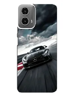 Чехол для Motorola MOTO G34 с картинкой «Гоночный Mercedes AMG»