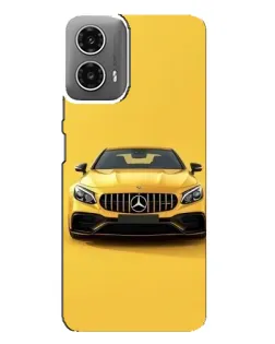 Чехол для Motorola MOTO G34 с картинкой «Желтый Mercedes GT»
