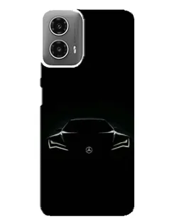 Чехол для Motorola MOTO G34 с картинкой «Mercedes — силуэт авто»