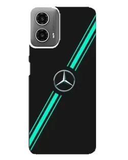 Чехол для Motorola MOTO G34 с картинкой «Спортивные линии Mercedes»