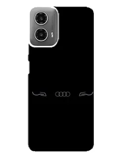 Чехол для Motorola MOTO G34 с картинкой «Audi — световой подпись» Чехол для Motorola MOTO G34 с картинкой «Audi — световой подпись»