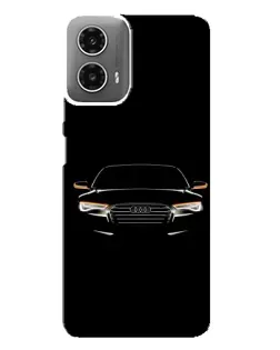 Чехол для Motorola MOTO G34 с картинкой «Audi — ночной контур»