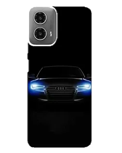 Чехол для Motorola MOTO G34 с картинкой «Audi в неоне»