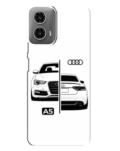 Чехол для Motorola MOTO G34 с картинкой «Audi — контрастный дизайн» Чехол для Motorola MOTO G34 с картинкой «Audi — контрастный дизайн»