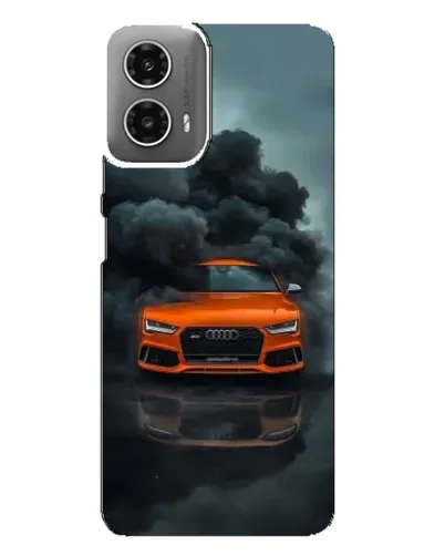 Чехол для Motorola MOTO G34 с картинкой «Audi в облаках дыма» Чехол для Motorola MOTO G34 с картинкой «Audi в облаках дыма»