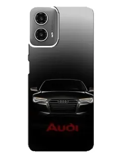 Чехол для Motorola MOTO G34 с картинкой «Audi — градиентный контур»