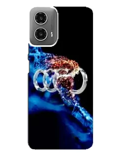 Чехол для Motorola MOTO G34 с картинкой «Энергия лого Audi»