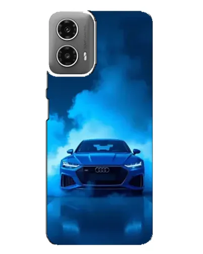 Чехол для Motorola MOTO G34 с картинкой «Audi — голубая энергия» Чехол для Motorola MOTO G34 с картинкой «Audi — голубая энергия»