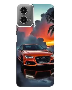 Чехол для Motorola MOTO G34 с картинкой «Audi — закат»