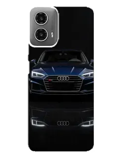 Чехол для Motorola MOTO G34 с картинкой «Audi — ночное отражение»