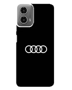Чехол для Motorola MOTO G34 с картинкой «Audi White Logo»