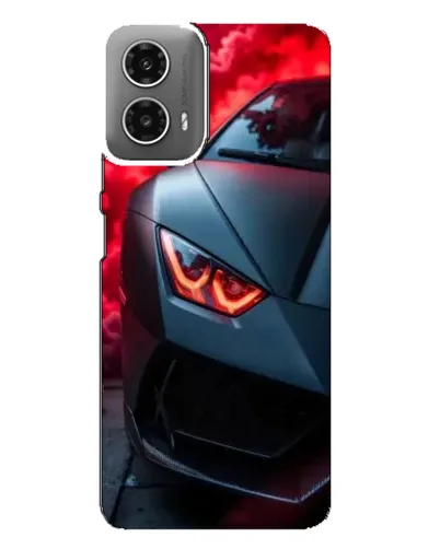 Чехол для Motorola MOTO G34 с картинкой «Lamborghini красное сияние»