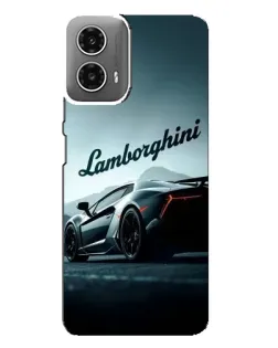 Чехол для Motorola MOTO G34 с картинкой «Классическая надпись Lamborghini»