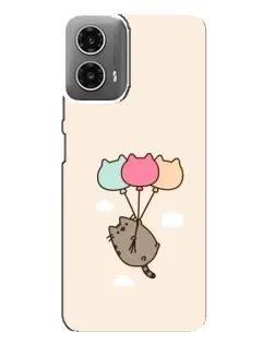 Чехол для Motorola MOTO G34 с картинкой «Пушин на шариках»