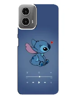 Чехол для Motorola MOTO G34 с картинкой «Музыкальный Stitch»