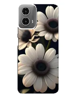 Чехол для Motorola MOTO G34 с картинкой «Белые маргаритки макро»