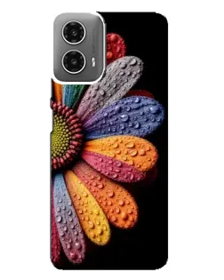 Чехол для Motorola MOTO G34 с картинкой «Радужный цветок»