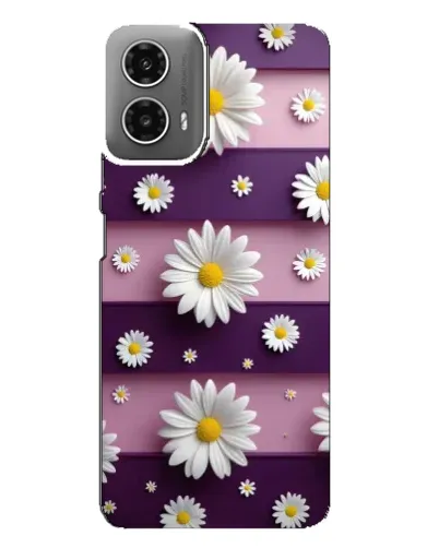 Чехол для Motorola MOTO G34 с картинкой «Ромашки на фиолетовом» Чехол для Motorola MOTO G34 с картинкой «Ромашки на фиолетовом»