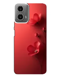 Чехол для Motorola MOTO G34 с картинкой «Маковые соцветия»