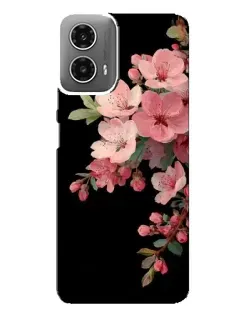 Чехол для Motorola MOTO G34 с картинкой «Розовая ветка сакуры»