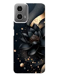 Чехол для Motorola MOTO G34 с картинкой «Черный лотос»
