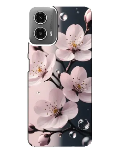 Чехол для Motorola MOTO G34 с картинкой «Нежная сакура и капли» Чехол для Motorola MOTO G34 с картинкой «Нежная сакура и капли»