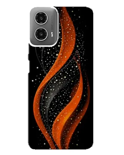Чехол для Motorola MOTO G34 с картинкой «Огненная звездная волна»