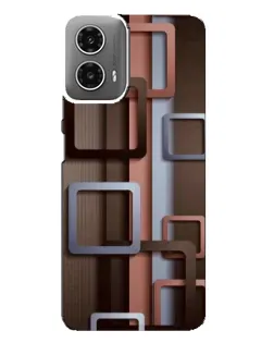 Чехол для Motorola MOTO G34 с картинкой «Коричневые объемные квадраты» Чехол для Motorola MOTO G34 с картинкой «Коричневые объемные квадраты»