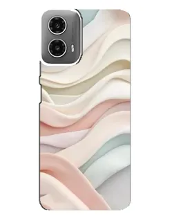 Чехол для Motorola MOTO G34 с картинкой «Пастельные нежные волны»