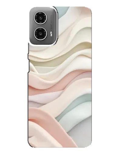 Чехол для Motorola MOTO G34 с картинкой «Пастельные нежные волны»