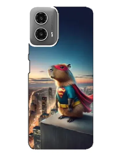 Чехол для Motorola MOTO G34 с картинкой «Капи-мен супергерой»