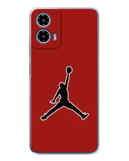 Чехол для Motorola Moto G35 с картинкой «Jordan Red Back»
