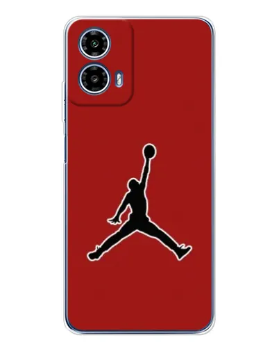 Чехол для Motorola Moto G35 с картинкой «Jordan Red Back»