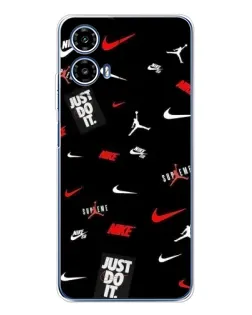 Чехол для Motorola Moto G35 с картинкой «Nike Mix Pattern»