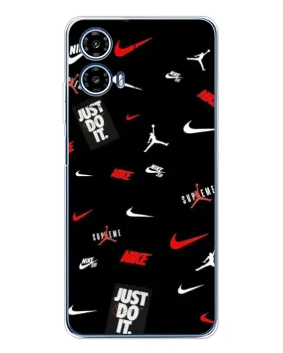 Чехол для Motorola Moto G35 с картинкой «Nike Mix Pattern»