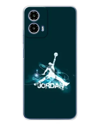 Чехол для Motorola Moto G35 с картинкой «Jordan Blue Fire»