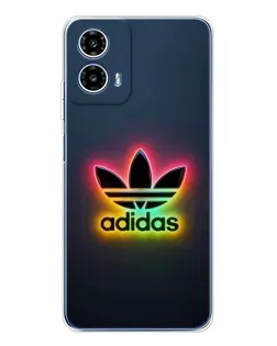 Чехол для Motorola Moto G35 с картинкой «Неоновый Adidas»