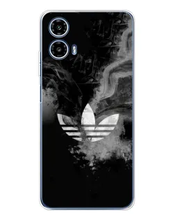 Чехол для Motorola Moto G35 с картинкой «Абстрактный дым Adidas»