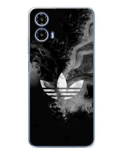 Чехол для Motorola Moto G35 с картинкой «Абстрактный дым Adidas»