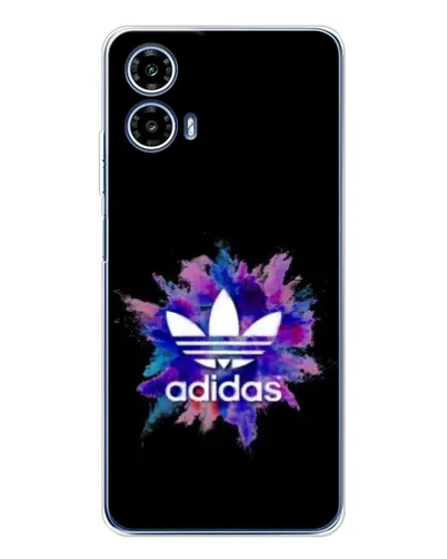Чехол для Motorola Moto G35 с картинкой «Взрыв красок Adidas»