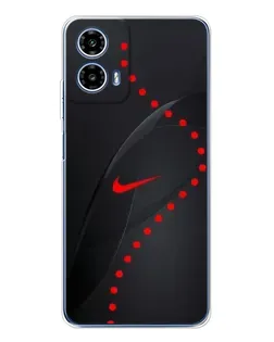 Чехол для Motorola Moto G35 с картинкой «Абстрактный дизайн Nike»