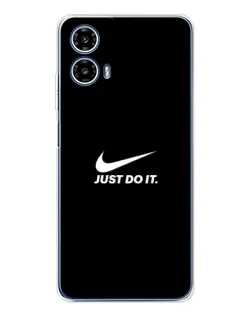 Чехол для Motorola Moto G35 с картинкой «Минимализм от Nike»