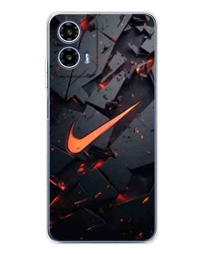 Чехол для Motorola Moto G35 с картинкой «Nike — эффект разломов» Чехол для Motorola Moto G35 с картинкой «Nike — эффект разломов»