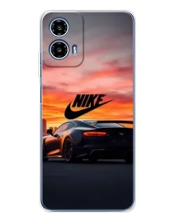 Чехол для Motorola Moto G35 с картинкой «Nike и суперкар»