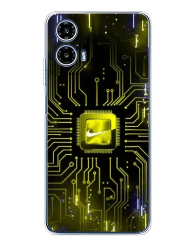 Чехол для Motorola Moto G35 с картинкой «Nike — золотая искра» Чехол для Motorola Moto G35 с картинкой «Nike — золотая искра»