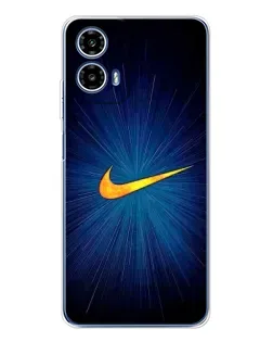 Чехол для Motorola Moto G35 с картинкой «Синий пульс Nike»