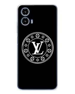 Чехол для Motorola Moto G35 с картинкой «LV — печать стиля»