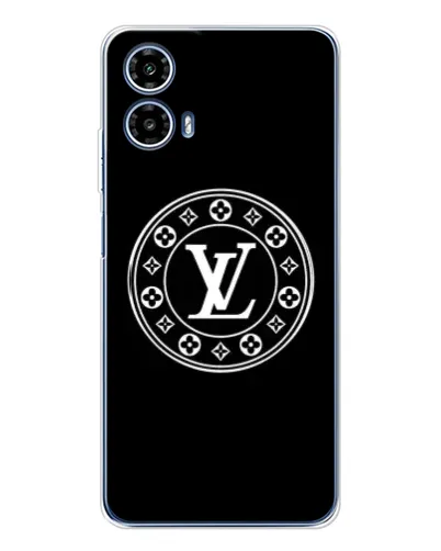 Чехол для Motorola Moto G35 с картинкой «LV — печать стиля»
