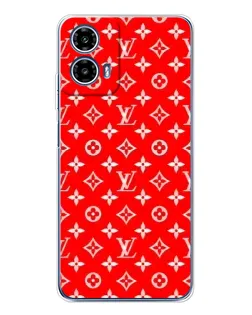 Чехол для Motorola Moto G35 с картинкой «Яркий паттерн LV»